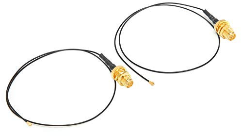 Cable de Extensión SMA, Cable de Antena de Extensión Wifi Cable de Antena 2pcs 4 a RP -SMA Cable Femenino Cable Omnidireccional para M.2 Antena Externa Wifi