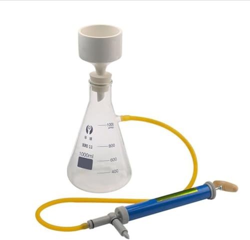 UIGJIOG 250ml, Buchner Funnel Apparatus Kit Imbuto filtrante, utilizzato per l'aspirazione sotto Vuoto Erlenmeyer Flask School Educational Lab