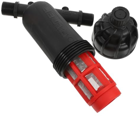 Toyvian Filtro de Malla para Riego por Goteo Resistente y Desmontable Filtro de Agua para Mangueras de Jardín y Sistemas Hidropónicos Fácil Instalación para Invernadero y Riego Agrícola