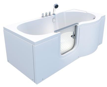 Seniorenwanne mit Tür S12-TH-L Badewanne 170x85cm