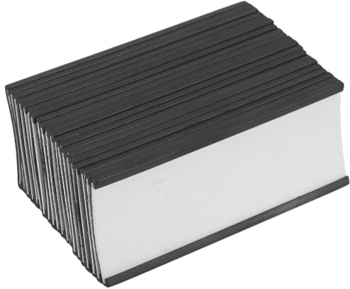 LOORGVEL 20 Stück Teiliges Magnetische Etikettenhalter Wiederbeschreibbare Lagerregal Schilder Vielseitig für Supermarkt Bibliothek Warenpräsentation und Lagerverwaltung