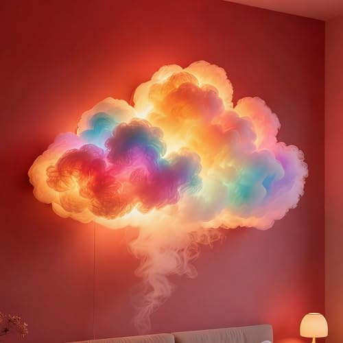 Generico Cloud Led Lights For Bedroom & Gaming Room, DIY USB-Powered Thundercloud LED Light Decor With Music Rhythm, For Ceiling Bedroom Ambiance Office Party