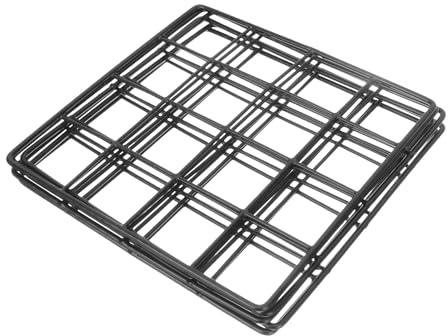 SAFIGLE 6 Stück Wandgitter aus Eisen 20x20cm Schwarzes Draht Fotogitter mit Hängeorganizer Kreative Wanddekoration für Zuhause Büro und Zimmer