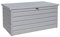 Duramax Palladium Kissenbox aus Metall groß (865 L) mit hydraulischer Gasdruckfeder und abschließbarem Griff mit Schlüssel, Terrassenbox und Gartenmöbelaufbewahrung, silver