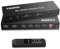 Commutateur Matrix HDMI 4 x 2, commutateur vidéo HDMI + sortie optique et L/R, prise en charge Ultra HD 4K x 2K, 3D 1080p, extracteur audio EDID adaptateur d'alimentation