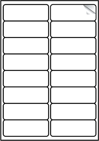 Adressetiketten, selbstklebend, für Porto-Tintenstrahl-Laserdrucker, bedruckbar, A4, Klebeetiketten (16 Etiketten pro Blatt, 50 Stück)