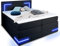 wonello Boxspringbett 180x200 mit Bettkasten und LED Beleuchtung - gemütliches Bett mit LED Beleuchtung - Stauraumbett 180 x 200 cm schwarz mit Matratze und Topper