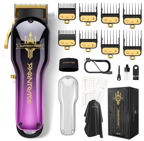 SUPRENT Professionelle Haarschneidemaschine, Hochwertige Friseurschere | DLC-beschichtete Klinge und Bürstenloser Motor, Wiederaufladbares Haarschneide-Set Geschenk für Männer