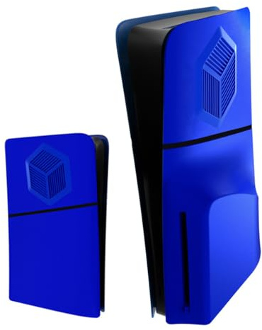 LiLiTok Étui de Protection pour P5 Slim Faceplate Console Cover, Housse Latérale de Remplacement pour P5 Slim Faceplates Disc Version Anti-poussière Étui (Bleu)