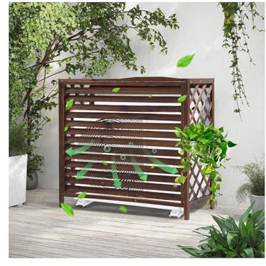 Bâche de protection pour climatiseur extérieur - Clôture décorative pour cacher les unités de climatisation - Idéal pour les jardins, les balcons et les terrasses (85 x 35 x 75 cm) - Solution