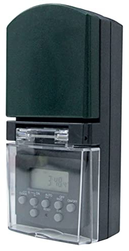 Electraline 58109 Programmeur numérique hebdomadaire d'extérieur hebdomadaire Vert