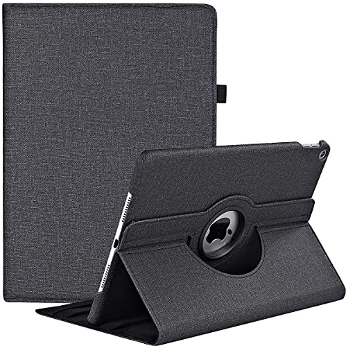 Hülle für iPad 9./8./7. Generation (2021/2020/2019) 10.2 Zoll, 360 Grad Rotierend Stand Schutzhülle Cover Mit Auto Schlaf/Wach Funktion (Black)