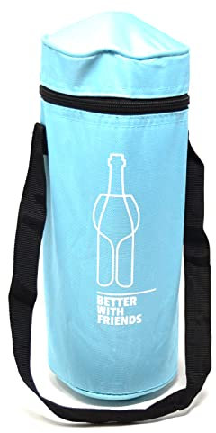 Blaue Kühltasche, 3 l, insgesamt 1/1,5 l, Flaschen, flexibel, tragbar, für Strand, Camping, Kühltasche, Camouflage, Militär, Cool Bag