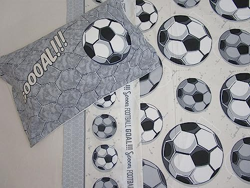 Pago Poco Completo Letto Singolo Disegno SQUADRE Di CALCIO Rosso-Nero-Azzurro-Bianco Celeste -Bianco-Nero..100% Cotone In Fibra Naturale MADE IN ITALY ..Misure MAXI Novità 2023!!!! (Bianco-Nero)