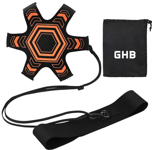 GHB Football Kick/Lancer Entraîneur Entrainement Football Volley-Ball Seul Ceinture Réglable Pratique de Contrôle de l'Aide à la Formation Cadeau pour Garçons