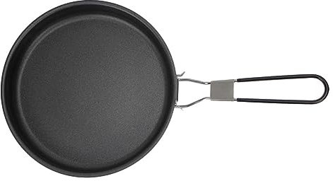 HEMOTON Faltbare Campingpfanne Leichtgewichtige Unbeschichtete Pfanne Hochtemperaturbeständig Für Outdoor-küchen Und Grillabende Robustes Design Für Lange Lebensdauer