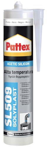 1PEZZO CARTUCCIA SILICONE ALTE TEMPERATURE SL509 NERO ML.300