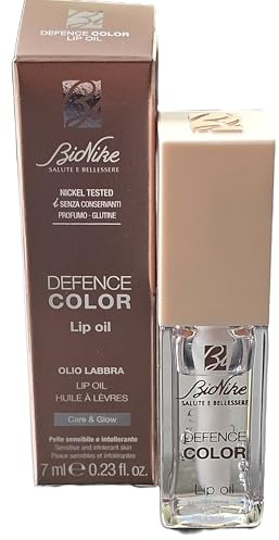 BioNike Defence Color - Lip Oil, Olio Labbra con Olio di Jojoba e Acido Ialuronico, Azione Idratante e Nutriente, Texture Non Appiccicosa, n.000 Universel, 7ml