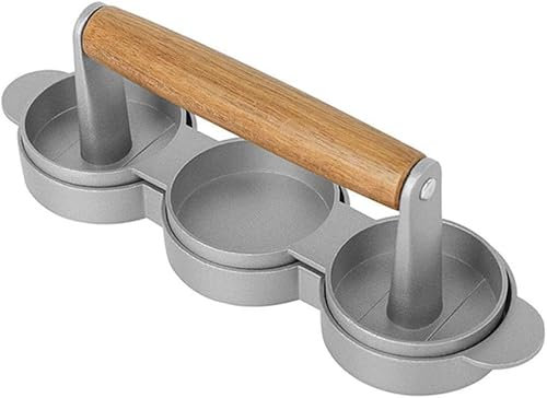 XWBLDBDFC Burger Press, Home Made Mini Non Stick Stuffed Burger Press, Aluminium Alloy, Burger Meat Press Maker Stuffed Burger Mold for Hamburgers Sliders and Patty,-Triplemold