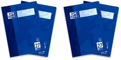 Oxford Schulheft A4, 16 Blatt, Lineatur 27, liniert, 2 Stück (Packung mit 2)
