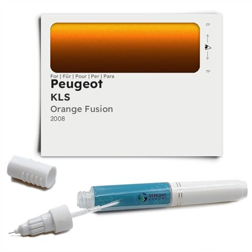 Genuine Colors Penna a vernice arancione FUSION KLS compatibile/ricambio per Peugeot Orange
