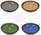 Ovaletta Sable de bougie C, 4 couleurs, sable de bougie avec mèche, sable de bougies parfumé, cire de paraffine pour bougies, avec 16 mèches, cire de bougie à couler, sable de bougies (400 g)