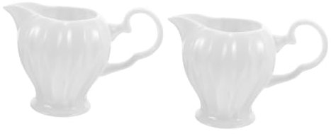 OKUMEYR 2stücke Kaffeefrothing Keramiktasse Vielseitige Milchkanne Für Latte Art Wiederverwendbar Design Für Kaffeebars Und Zuhause