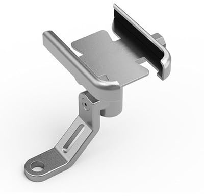 MNNZHG Soporte Navegación GPS para Soporte De Teléfono Móvil para Motocicleta Suzuki Soporte para Celular GPS(Mirror Holder Silver)