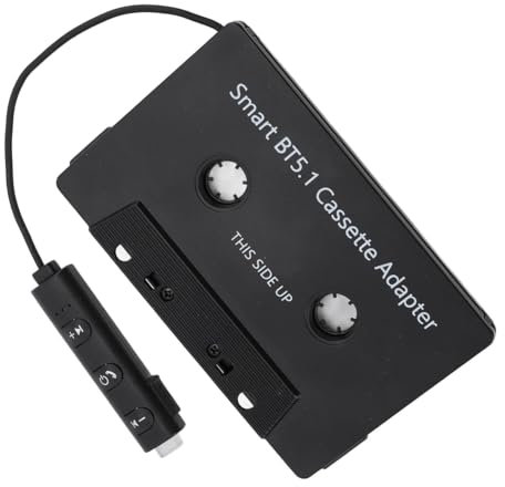 Epdpekc billjud bluetooth trådlös kassettmottagare, Bluetooth 5.1 billjud stereo kassett fordonstejp omvandlare kassett