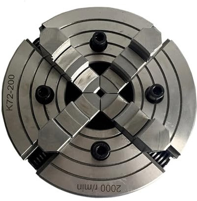 DAISHUJIE Drehfutter Drehfutter 200 mm 4-Backen-Einzelfutter K72-200 Metall-Drehfutter Rollfutter
