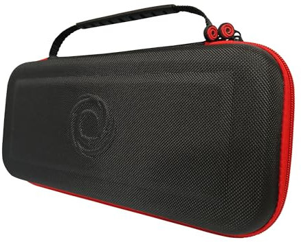 Oniverse Etui de Protection Compatible avec Nintendo Switch 2 - Pochette de Transport Rigide Imperméable à Poignée, Etui Intérieur Rembourré, Emplacements Jeux, Filet de Rangement - Noir