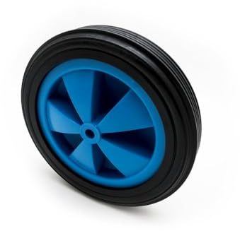 BK Shop Schubkarrenrad Ø 145/30 kg | Blau PVC, Ersatzrad für Schubkarre, Ideal für Lager & Industrie, Wartungsfreundlich, Ohne Staub & Schmutz