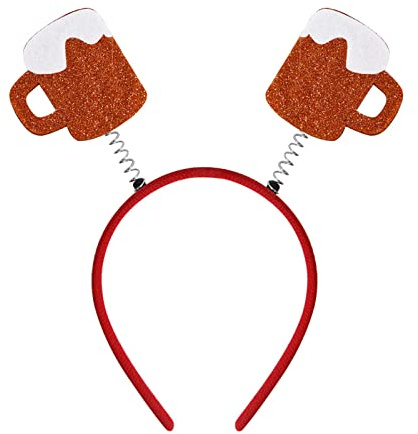 Widget Bier-Stirnband, Make-up, Haarreifen, Geschenke, Foto-Requisiten, Bierstiefel, Bart, Saussage, Stirnband, Oktoberfest, Haarband, Stirnbänder für Herren