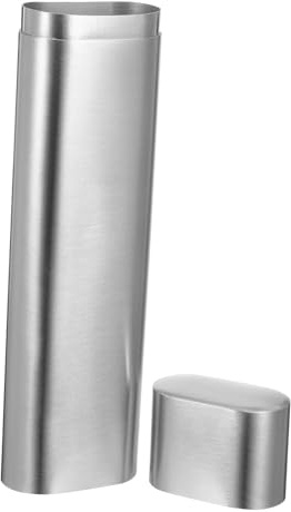 SOPOTUTU Estuche Humidificador de Acero Inoxidable para Humidor de Cigarros Capacidad para 2 Cigarros, Diseño Portátil y Protección contra Impactos Adecuado para Viajes