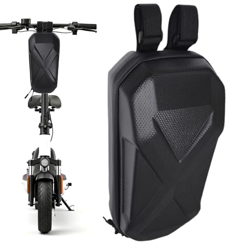 Glugahrif Bolsa de almacenamiento para patinete eléctrico, resistente al agua, espaciosa, bolsa de manillar para patinete eléctrico, gran capacidad, para viajes, viajes, ciclismo, viajes al aire libre