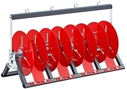 Kabelrullehållare och dispenser, kraftig kabelspolhållare – flerspolad kabeldispenser med 1–5 justerbara stavar och förvaringsbrickor för konstruktion, detaljhandel och verkstadsorganisation (67 x 38