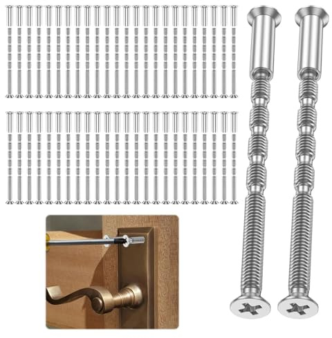 M3 Door Handle Screws, 50 Pcs M3 Bolts Through Bolts for Door Handles and Sleeves, M3Screws for Fixing Door Handle Roses,Knobs,Door Lock and Escutcheons