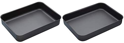 KitchenCraft MasterClass Professional Hard Anodised Non-Stick Roasting Tins, 37 x 26.5 cm, 42 x 31 cm