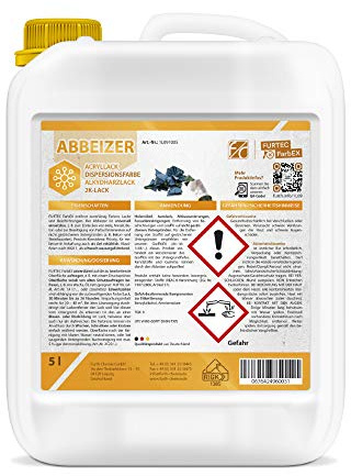 Furth Chemie, Flüssig-Abbeizer, Farb- und Lack-Entferner für Holz, Metall, Beton, 10L
