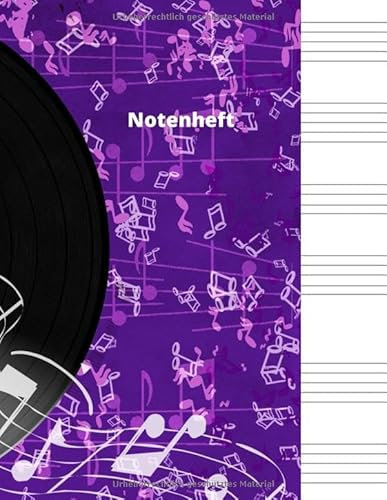 Notenheft: Notenheft,notenblatt leer,notenheft blanko,Dickes Notenbuch - 100 Seiten - hohe Qualität