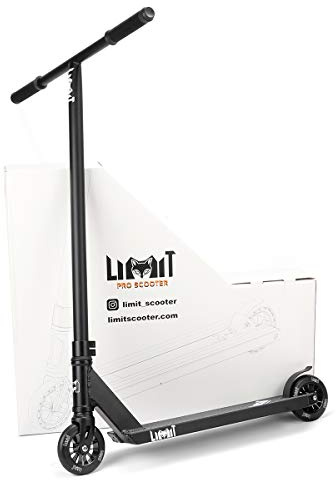 Limit LMT69 Professional Scooter-Trick Scooter-Intermediate and Beginner Stunt Scooter Suitable for Children, Teenagers and Adults 8 Years Old and Above (Black)