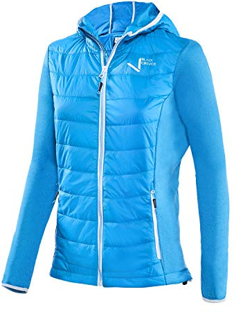Black Crevice Damen Hybrid Kapuzenjacke, atmungsaktive, sportliche Outdoor Jacke