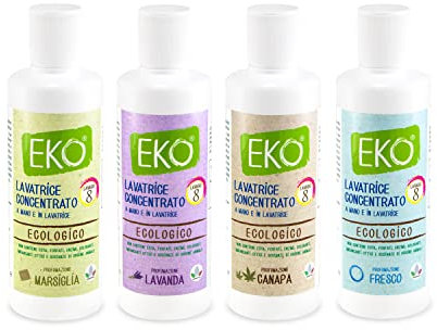 Detersivi Lavatrice 4 Profumazioni Ipoallergeniche - PROVACI Eko Kit bucato