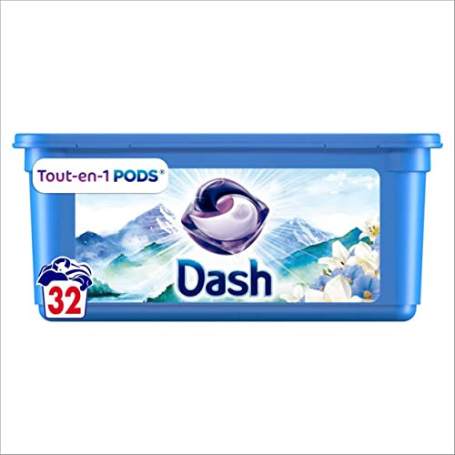 Dash All in 1 Pods Air Caresse Waschmittel in Kapseln, 32 Kapseln