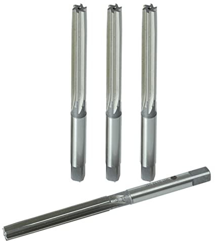 DOLUNTO Reibahlen 5 Stück Handreibahle, 27 mm - 33 mm Einsätze legierter Stahl, hochpräzise Kammerreibahle mit geradem Schaft (Größe : 28mm Alloy Steel)