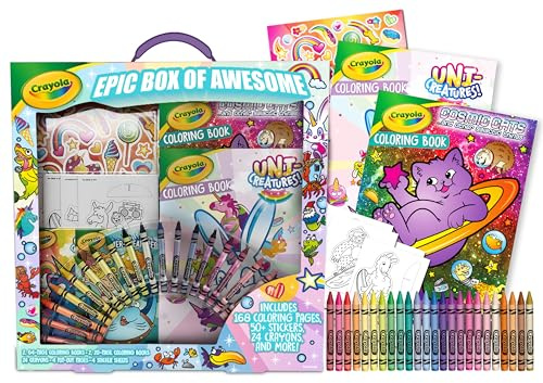 CRAYOLA - Super-Set der Wunder, tragbares Malset mit Griff, kreative Beschäftigung und Geschenk für Kinder, ab 3 Jahren