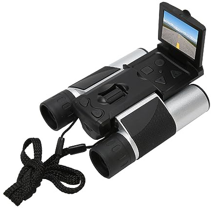 Binocolo Digitale Fotocamera, Telescopio Digitale Portatile con Display LCD TFT 1080P 5MP da 2.0, Ingrandimento 10x per Bird Watching Caccia Sport All'Aria Aperta Viaggi