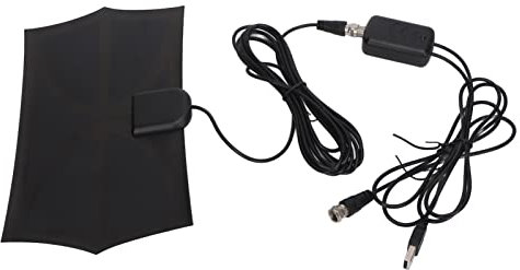 300 Miles Range Indoor Outdoor TV Antenna, 4K 1080p Ultra HD Signal, Lots of Program with 16ft Cable for Bedroom, Living Room