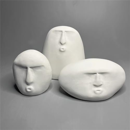 Statua di arte astratta Scultura Figura in gesso, Decorazione moderna per la casa e collezione Schizzo Pratica Arte fai da te