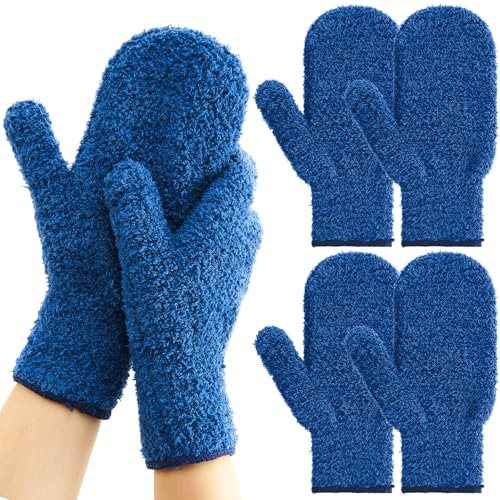 Teenyyou 2 Pairs Pool and Spa Cleaning Mitt Spa Scrubbing Mitt Pool Cleaning Gloves Pool Cleaning Mitt for Swimming Pool Hot Tub Scrubbing Care